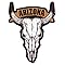 Signs 4 Fun STSAZ84 AZ Cattle Skull Sm Sticker, Brown