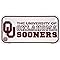 Signs 4 Fun SB2266 Oklahoma Sooners Bike Tag, Red