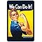 Signs 4 Fun Magnet We Can Do It Funny Magnet - 3.5 x 2.5 Easy Remove Fridge Locker Magnet - Magnet for Gifts Decor - Made in USA