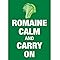 Signs 4 Fun Magnet – Romaine Calm Funny Magnet - 3.5” x 2.5” Easy Remove Fridge Locker Magnet - Magnet for Gifts Decor - Made in USA