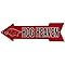 Signs 4 Fun Arrow Sign | AR Hog Heaven | 20 x 5.75 | Embossed Aluminum Sign | Made in the USA | SA25026
