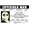 Signs 4 Fun Parody Driver’s License | Invisible Man ID | Fake ID Novelty Card | Collectible Trading Card Driver’s License | Novelty Gift for Holidays | Made in the USA