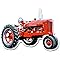 Signs 4 Fun SYM759 Red Tractor Die Cut Sign, Orange