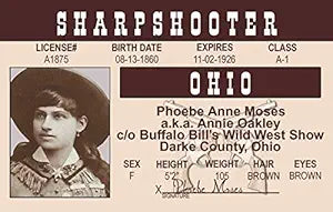 Signs 4 Fun Parody ID | Annie Oakley ID | Fake ID Novelty Card | Collectible Trading Card Driver’s License | Novelty Gift for Holidays | Made in The USA