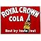 Signs 4 Fun SIGKRC4 Royal Crown Cola Bottle Metal Sign, Red