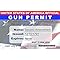 Signs 4 Fun Parody Driver’s License | Gun Permit ID | Fake ID Novelty Card | Collectible Trading Card Driver’s License | Novelty Gift for Holidays | Made in The USA
