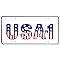 Signs 4 Fun Parody License Plate | USA #1 | 12 x 6 Decorative License Plate | Decoration Plate for Vehicle/Wall | Man Cave Decorations | Made in The USA