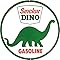 Desperate Enterprises Sinclair Dino Gasoline Tin Sign, 11.75" Diameter, SROS2
