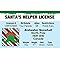 Signs 4 Fun NSCID2 Santa's Helper ID, Blue
