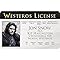 Signs 4 Fun Parody ID | GoT – Jon Snow Driver’s License | Fake ID Novelty Card | Collectible Trading Card Driver’s License | Novelty Gift for Holidays | Made in the USA