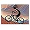 Signs 4 Fun Magnet – Kokopelli Bike Funny Magnet - 3.5” x 2.5” Easy Remove Fridge Locker Magnet - Magnet for Gifts Decor - Made in USA