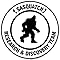 Signs 4 Fun Round Sign | Sasquatch Research & Discovery Team Sign | 12 Diameter | Embossed Aluminum Sign | Made in The USA