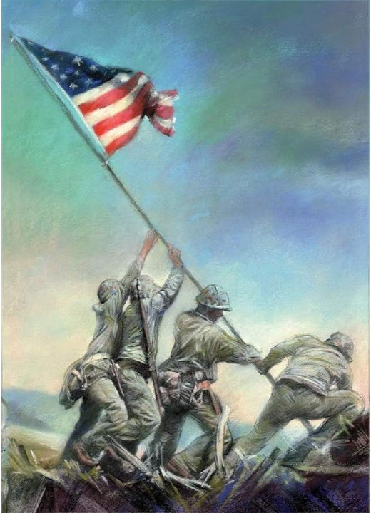 Signs 4 Fun Magnet Iwo Jima Funny Magnet - 3.5 x 2.5 Easy Remove Fridge Locker Magnet - Magnet for Gifts Decor - Made in USA