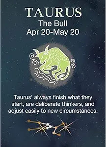 Signs 4 Fun Magnet – Taurus Zodiac Funny Magnet - 3.5” x 2.5” Easy Remove Fridge Locker Magnet - Magnet for Gifts Decor - Made in USA