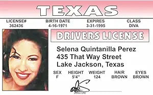 Signs 4 Fun Parody Driver’s License | Selena ID | Fake ID Novelty Card | Collectible Trading Card Driver’s License | Novelty Gift for Holidays | Made in The USA