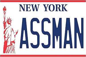 Signs 4 Fun Magnet – New York LP Assman Magnet Funny Magnet - 3.5” x 2.5” Easy Remove Fridge Locker Magnet - Magnet for Gifts Decor - Made in USA