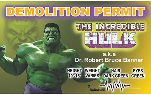 Signs 4 Fun Parody Driver’s License | Hulk ID | Fake ID Novelty Card | Collectible Trading Card Driver’s License | Novelty Gift for Holidays | Made in The USA