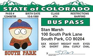 Signs 4 Fun Parody Driver’s License | Stan Bus Pass ID | Fake ID Novelty Card | Collectible Trading Card Driver’s License | Novelty Gift for Holidays | Made in The USA
