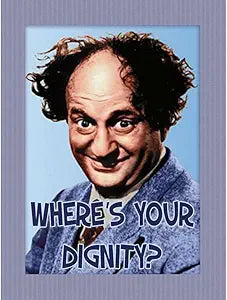 Signs 4 Fun Magnet – Stooges Larry Funny Magnet - 3.5” x 2.5” Easy Remove Fridge Locker Magnet - Magnet for Gifts Decor - Made in USA
