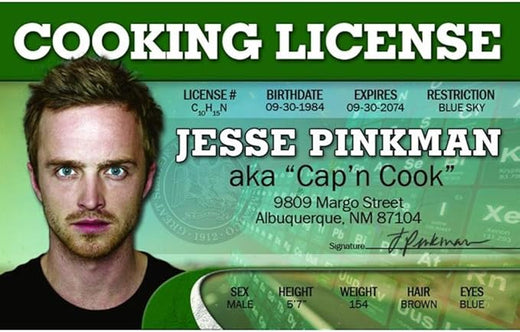 Signs 4 Fun Parody ID | Jesse Pinkman Driver’s License | Fake ID Novelty Card | Collectible Trading Card Driver’s License | Novelty Gift for Holidays | Made in the USA