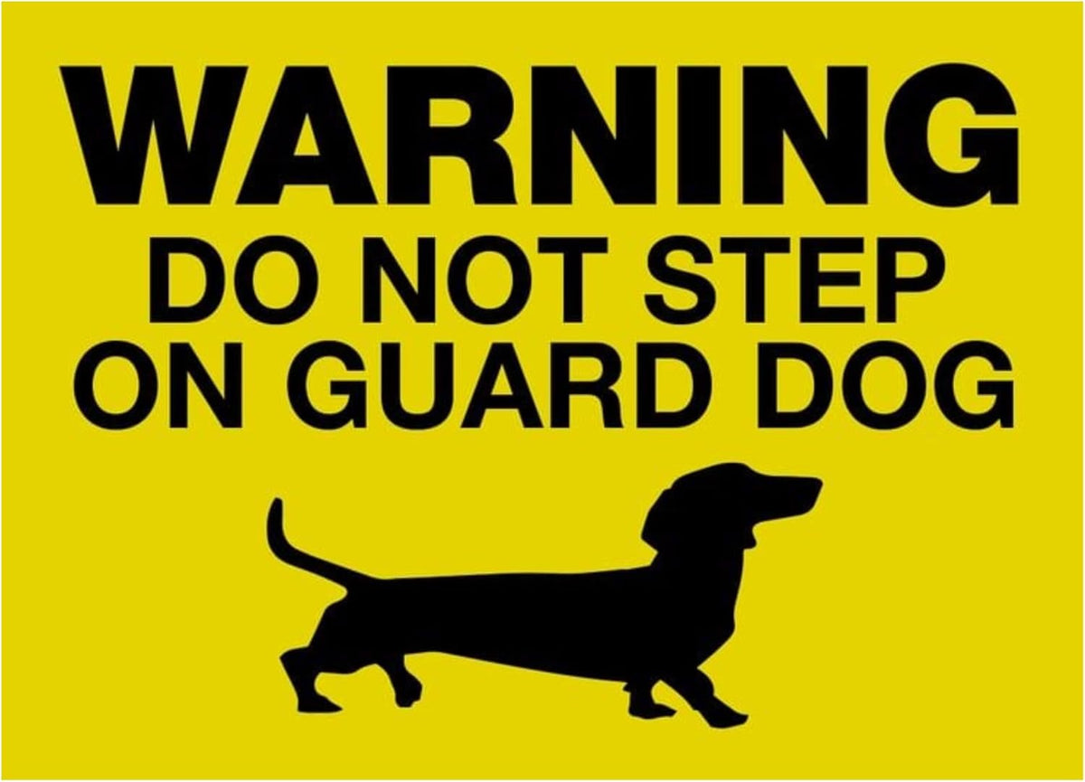 Signs 4 Fun Magnet Warning Don't Step Funny Magnet - 3.5 x 2.5 Easy Remove Fridge Locker Magnet - Magnet for Gifts Decor - Made in USA