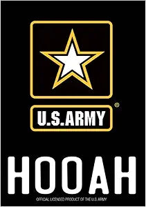 Signs 4 Fun Magnet – Army Hooah Funny Magnet - 3.5” x 2.5” Easy Remove Fridge Locker Magnet - Magnet for Gifts Decor - Made in USA