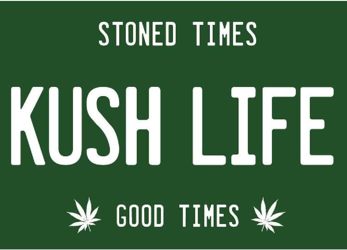 Signs 4 Fun Magnet Kush Life Funny Magnet - 3.5 x 2.5 Easy Remove Fridge Locker Magnet - Magnet for Gifts Decor - Made in USA