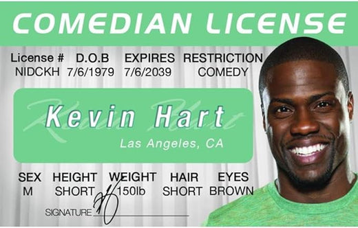 Signs 4 Fun Parody Driver’s License | Kevin Hart ID | Fake ID Novelty Card
