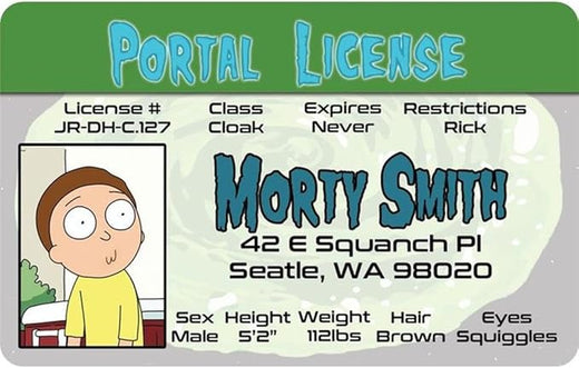 Signs 4 Fun Parody Driver’s License | Morty ID | Fake ID Novelty Card | Collectible Trading Card Driver’s License | Novelty Gift for Holidays | Made in The USA