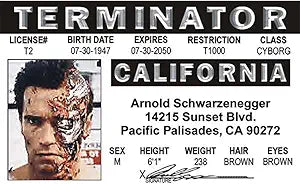 Signs 4 Fun Parody Driver’s License | Arnold S ID | Fake ID Novelty Card | Collectible Trading Card Driver’s License | Novelty Gift for Holidays | Made in The USA