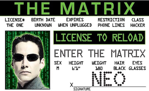 Signs 4 Fun Parody Driver’s License | Matrix ID | Fake ID Novelty Card