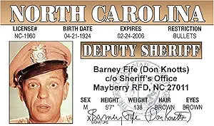 Signs 4 Fun Magnet – Barney Fife Funny Magnet - 3.5” x 2.5” Easy Remove Fridge Locker Magnet - Magnet for Gifts Decor - Made in USA
