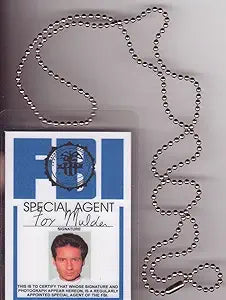 Signs 4 Fun Parody ID | Mulder FBI Necklace ID | Fake ID Novelty Card | Collectible Trading Card Driver’s License | Novelty Gift for Holidays | Made in the USA