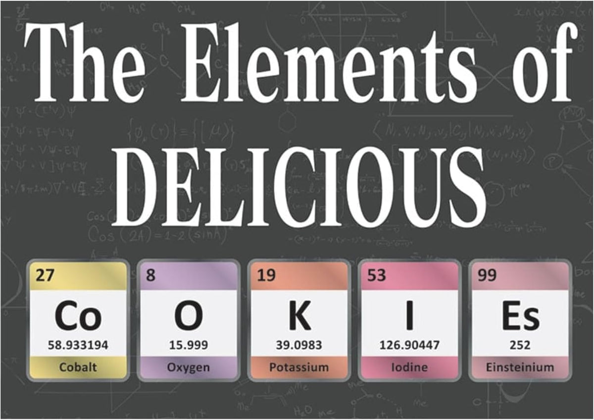 Signs 4 Fun Magnet Elements of Delicious Funny Magnet - 3.5 x 2.5 Easy Remove Fridge Locker Magnet - Magnet for Gifts Decor - Made in USA