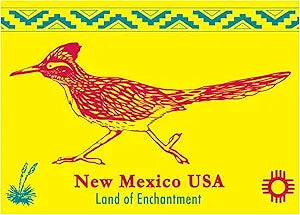 Signs 4 Fun Magnet – New Mexico Roadrunner Funny Magnet - 3.5” x 2.5” Easy Remove Fridge Locker Magnet - Magnet for Gifts Decor - Made in USA