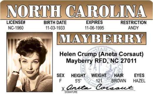 Signs 4 Fun Parody Driver s License | Helen Crump ID | Fake ID Novelty Card | Collectible Trading Card Driver s License | Novelty Gift for Holidays | Made in the USA