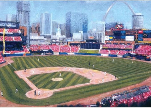 Signs 4 Fun Magnet – STL Busch Stadium Funny Magnet - 3.5” x 2.5” Easy Remove Fridge Locker Magnet - Magnet for Gifts Decor - Made in USA