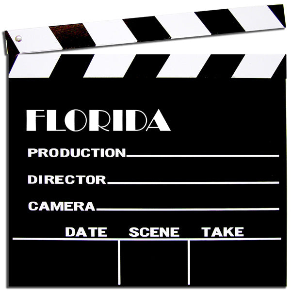 Signs 4 Fun NCBFL Wooden Clapboard 12 inch Sq Florida, Black