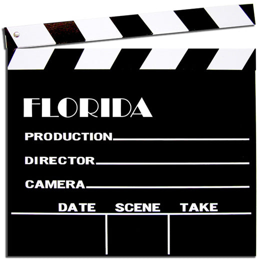 Signs 4 Fun NCBFL Wooden Clapboard 12 inch Sq Florida, Black