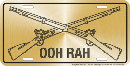 Signs 4 Fun Parody License Plate | Marines OOH Rah | 12 x 6 Decorative License Plate | Decoration Plate for Vehicle/Wall | Man Cave Decorations | Made in The USA