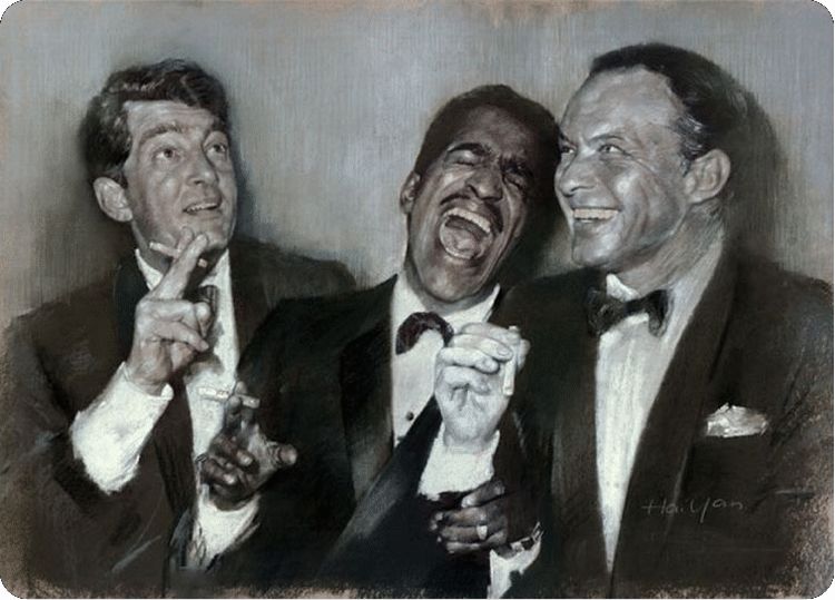 Signs 4 Fun Decorative Parking Sign | Rat Pack Portrait | 8 x12 | Embossed Aluminum Sign | Made in the USA | S4S4115