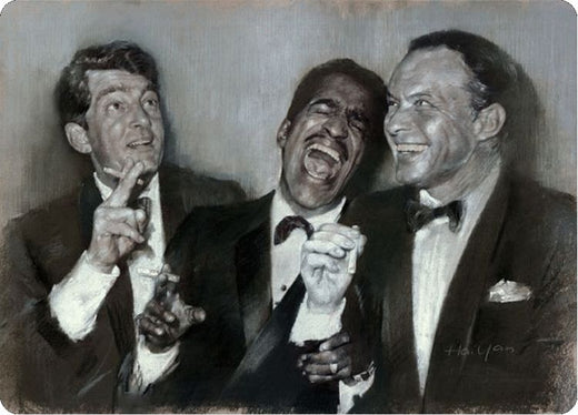 Signs 4 Fun Decorative Parking Sign | Rat Pack Portrait | 8 x12 | Embossed Aluminum Sign | Made in the USA | S4S4115