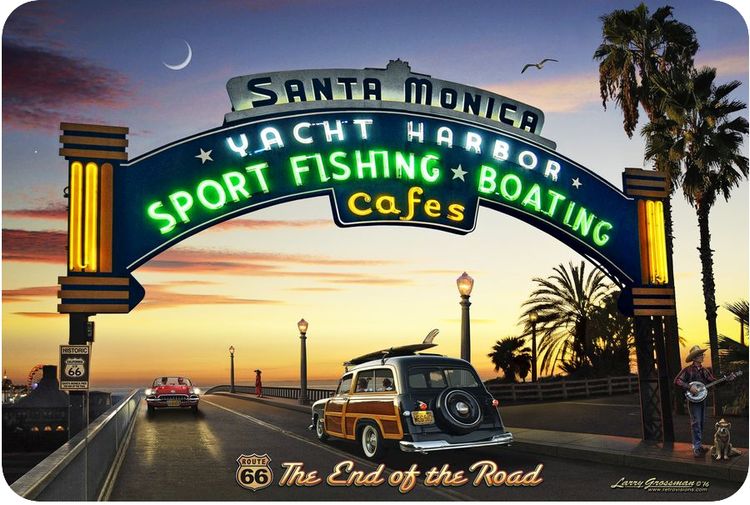 Signs 4 Fun Decorative Parking Sign | 66 End of The Road | 8 x12 | Embossed Aluminum Sign | Made in the USA | S4S5122