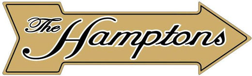 Signs 4 Fun Arrow Sign | The Hamptons | 20 x 5.75 | Embossed Aluminum Sign | Made in the USA | SATH