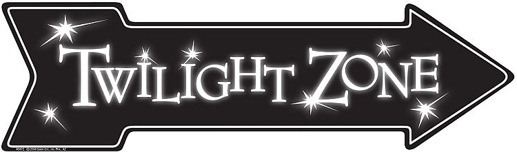 Signs 4 Fun Arrow Sign | Twilight Zone | 20 x 5.75 | Embossed Aluminum Sign | Made in The USA | SATZ