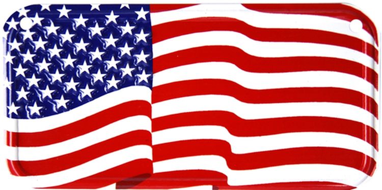 Signs 4 Fun SB2429 Waving US Flag Bike Tag, Red