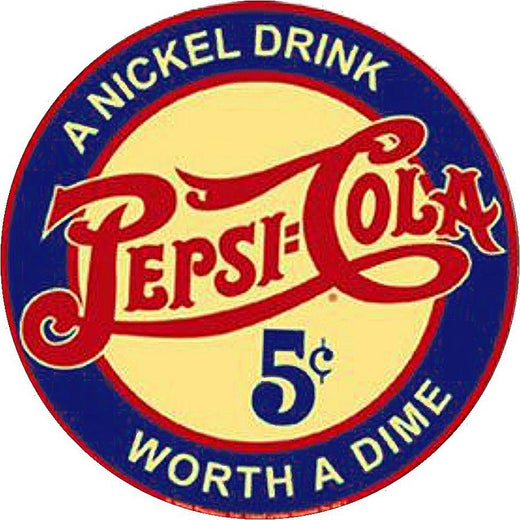 Signs 4 Fun SCM662 Pepsi Lg 24 inch Large Round Sign, Red