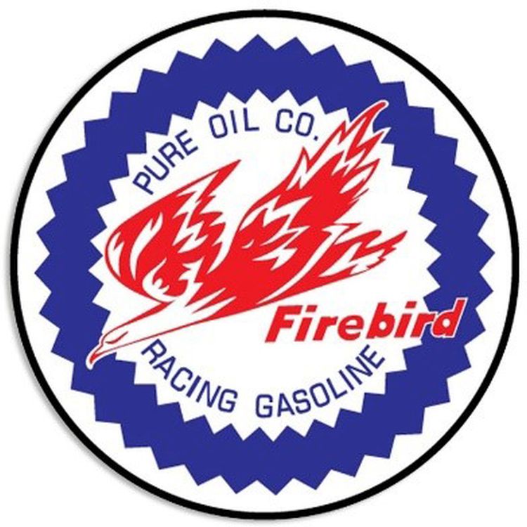 Signs 4 Fun SCRD129 Pure Firebird 24 inch Large Round Sign, Red