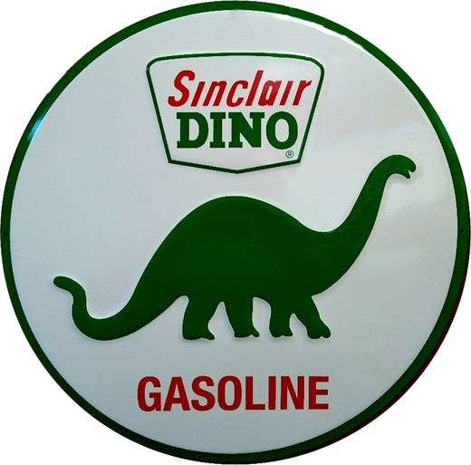 Signs 4 Fun SCRD25 Sinclair Motor Oil 24 inch Large Round Sign, Green