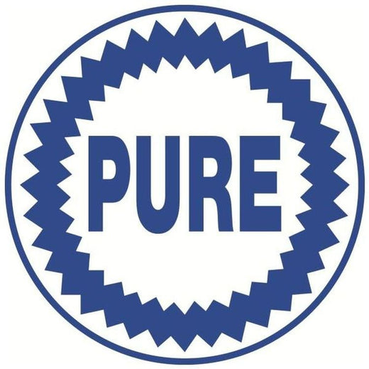 Signs 4 Fun Large Round Sign | SCRPO Pure Oil | 24” Diameter | Embossed Aluminum Sign | Made in the USA